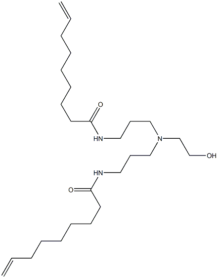 N,N'-[2-Hydroxyethyliminobis(3,1-propanediyl)]bis(8-nonenamide) Struktur