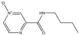 3-Butylcarbamoylpyrazine 1-oxide Struktur