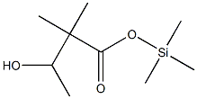 2,2-Dimethyl-3-hydroxybutyric acid (trimethylsilyl) ester Struktur