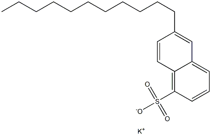 6-Undecyl-1-naphthalenesulfonic acid potassium salt Struktur