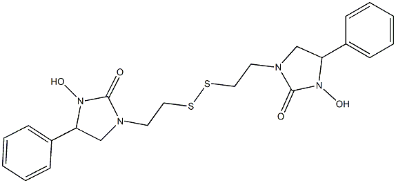 Bis[2-(1-hydroxy-5-phenyl-2-oxoimidazolidin-3-yl)ethyl] persulfide Struktur