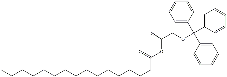 [R,(+)]-1-(Trityloxy)-2-propanol palmitate Struktur