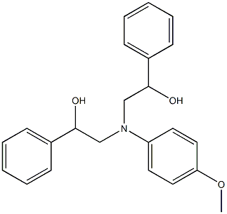 2-[(2-HYDROXY-2-PHENYL-ETHYL)-(4-METHOXY-PHENYL)-AMINO]-1-PHENYL-ETHANOL Struktur