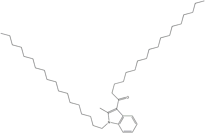 1-(2-METHYL-1-OCTADECYL-1H-INDOL-3-YL)-OCTADECAN-1-ONE Struktur