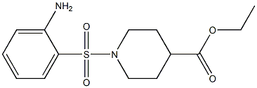 1-(2-Aminobenzenesulfonyl)piperidine-4-carboxylic acid ethyl ester Struktur