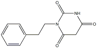 1-Phenethyl-pyrimidine-2,4,6-trione Struktur