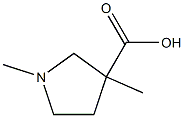 1,3-Dimethyl-pyrrolidine-3-carboxylic acid Struktur