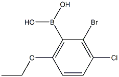 2-Bromo-3-chloro-6-ethoxyphenylboronic acid Struktur