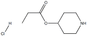 4-Piperidinyl propanoate hydrochloride Struktur