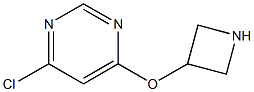 4-(3-Azetidinyloxy)-6-chloropyrimidine Struktur