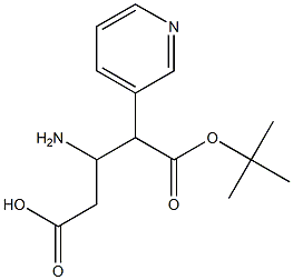 Boc-L-3-Amino-4-(3-Pyridyl)-butyric acid Struktur