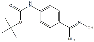 4-(Boc-amino)benzamidoxime, 97% Struktur