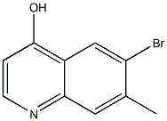 6-Bromo-7-methylquinoline-4-ol Struktur