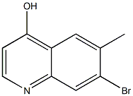 7-Bromo-6-methylquinoline-4-ol Struktur