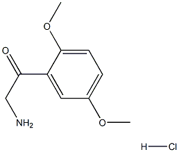 2-Amino-1-(2,5-dimethoxyphenyl)ethanoneHCl Struktur