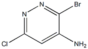 3-bromo-6-chloropyridazin-4-amine Struktur