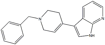 3-(1-Benzyl-1,2,3,6-tetrahydropyridin-4-yl)-1H-pyrrolo[2,3-b]pyridine Struktur