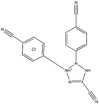 5-Cyano-2,3-bis(4-cyanophenyl)-2H-tetrazolium chloride Struktur