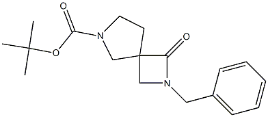 tert-butyl 2-benzyl-1-oxo-2,6-diazaspiro[3.4]octane-6-carboxylate Struktur