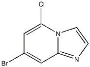 7-bromo-5-chloroimidazo[1,2-a]pyridine Struktur