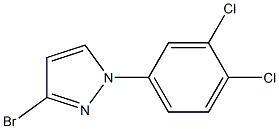 3-bromo-1-(3,4-dichlorophenyl)-1H-pyrazole Struktur