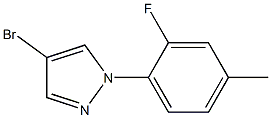 4-bromo-1-(2-fluoro-4-methylphenyl)-1H-pyrazole Struktur