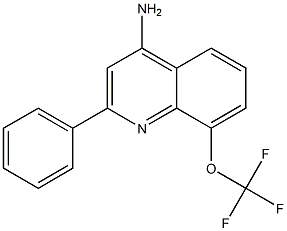 4-Amino-2-phenyl-8-trifluoromethoxyquinoline Struktur