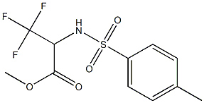 methyl 3,3,3-trifluoro-2-{[(4-methylphenyl)sulfonyl]amino}propanoate Struktur