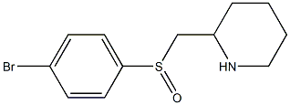 2-(4-Bromo-benzenesulfinylmethyl)-piperidine Struktur