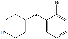 4-(2-Bromo-phenylsulfanyl)-piperidine Struktur