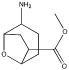 methyl 2-amino-8-oxabicyclo[3.2.1]octane-6-carboxylate Struktur