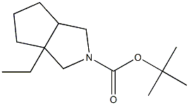 tert-butyl 3a-ethylhexahydrocyclopenta[c]pyrrole-2(1H)-carboxylate Struktur