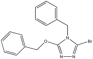 4-Benzyl-3-benzyloxy-5-bromo-4H-[1,2,4]triazole Struktur