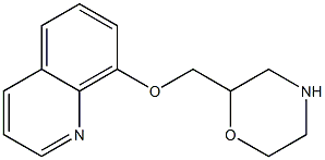 8-(Morpholin-2-ylmethoxy)-quinoline Struktur