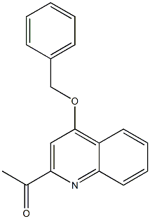 1-(4-(benzyloxy)quinolin-2-yl)ethanone Struktur