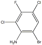 6-bromo-2,4-dichloro-3-fluoroaniline Struktur