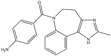 (4-aminophenyl)(2-methyl-4,5-dihydrobenzo[b]imidazo[4,5-d]azepin-6(1H)-yl)methanone Struktur