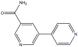 5-(pyridin-4-yl)pyridine-3-carboxamide Struktur