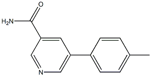 5-p-tolylpyridine-3-carboxamide Struktur