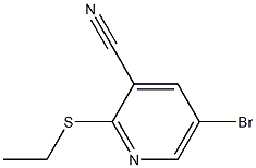 5-bromo-2-(ethylthio)pyridine-3-carbonitrile Struktur