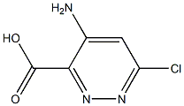 4-aMino-6-chloropyridazine-3-carboxylic acid Struktur