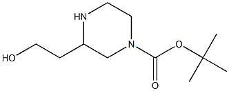 1-Boc-3-(2-Hydroxyethyl)piperazine Struktur