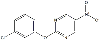 2-(3-chlorophenoxy)-5-nitropyriMidine Struktur