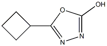 5-Cyclobutyl-1,3,4-oxadiazol-2-ol Struktur