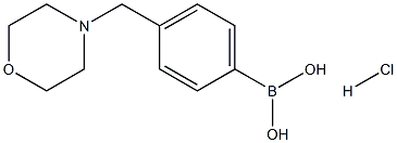 [4-(Morpholin-4-ylmethyl)phenyl]boronic acid hydrochloride Struktur