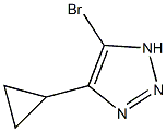 5-broMo-4-cyclopropyl-1H-1,2,3-triazole Struktur