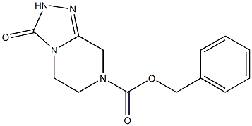 benzyl 3-oxo-2,3,5,6-tetrahydro-[1,2,4]triazolo[4,3-a]pyrazine-7(8H)-carboxylate Struktur