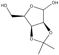 2,3-O-Isopropylidene-D-lyxofuranose Struktur