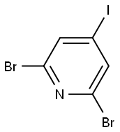 2,6-dibromo-4-iodopyridine Struktur