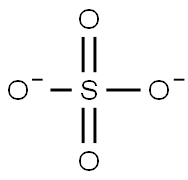 Sulfate solution standard substance Struktur